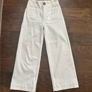 Anthropologie The Colette Crop Wide Leg Jean by Maeve